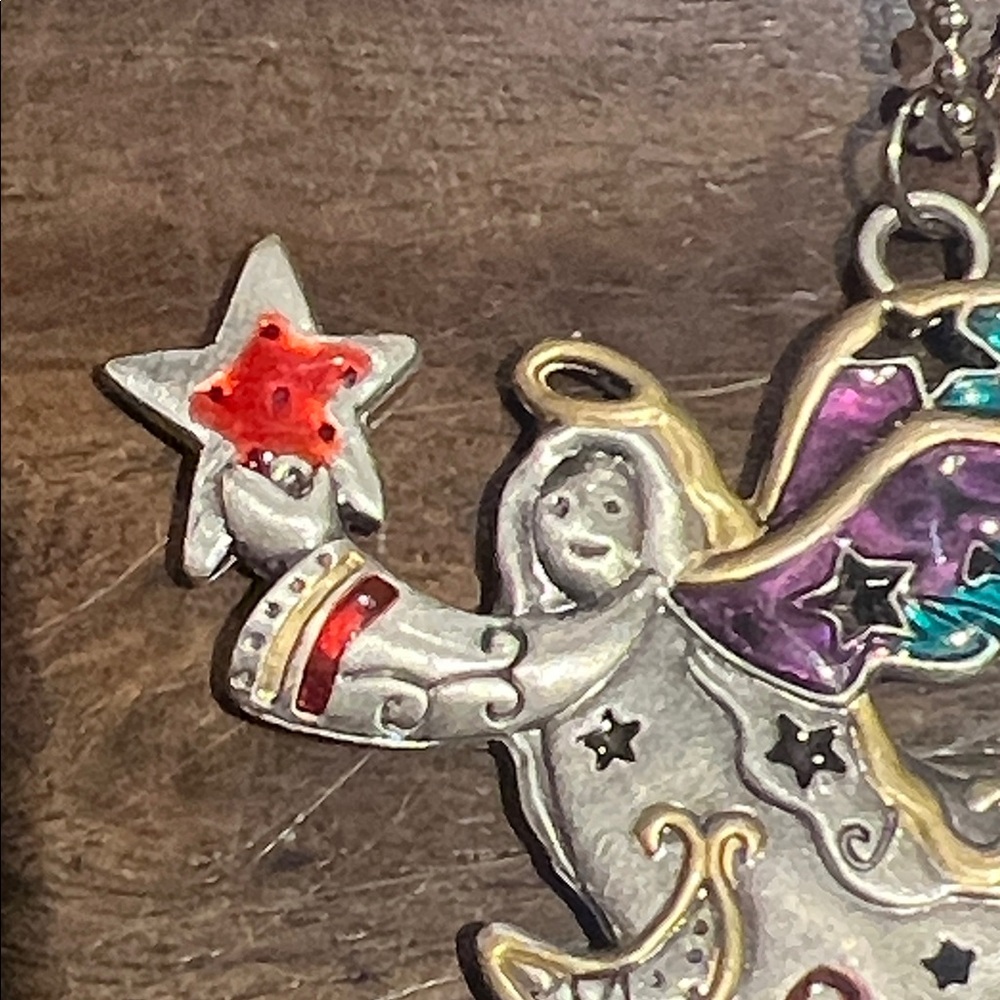 Ganz Car Angel Pendant Silver Multicolor - Picture 3 of 7